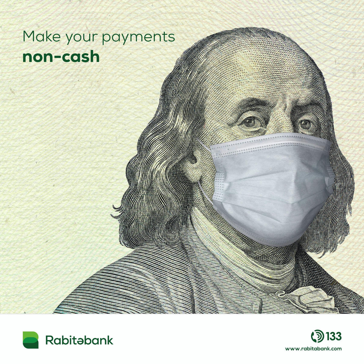 Rabitabank - Azerbijan Covid creative non-cash ad